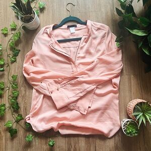 🪴 BLVD PINK QUARTER ZIP BLOUSE 🪴